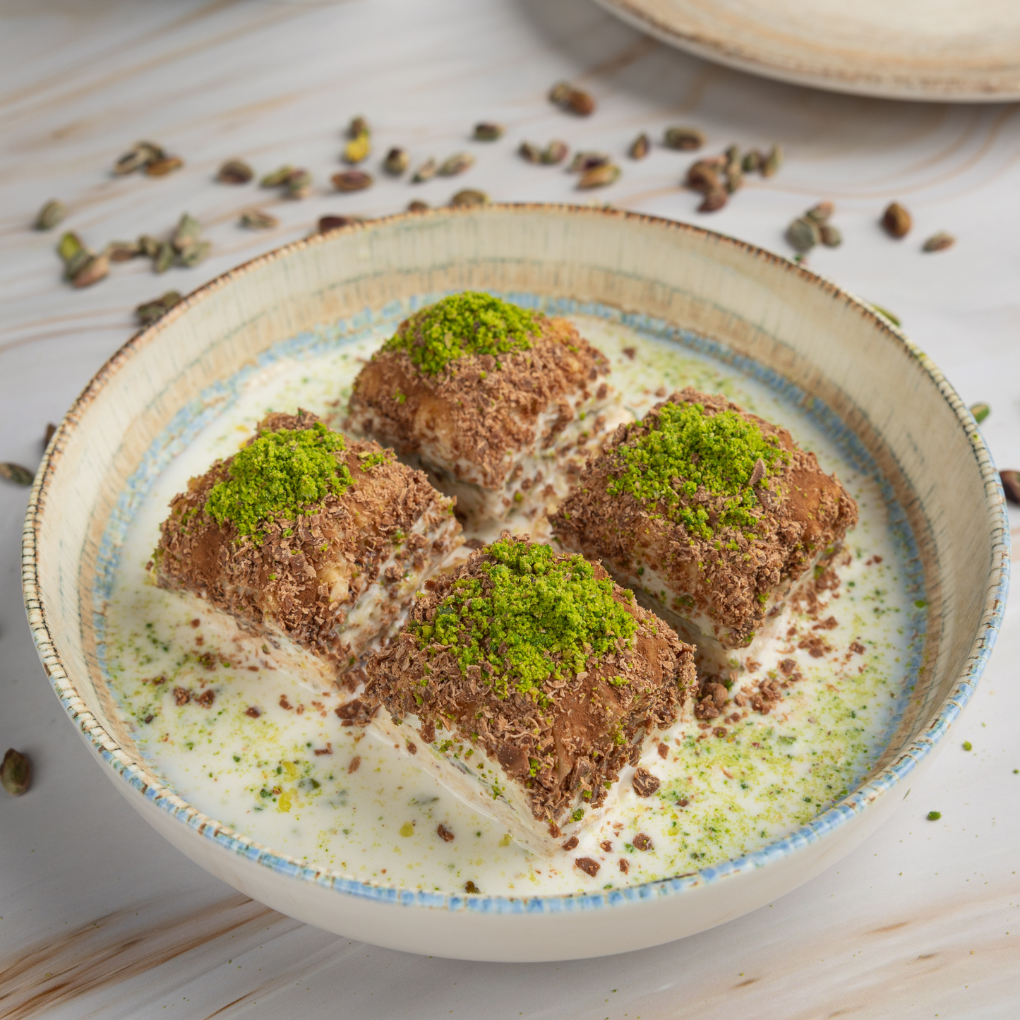 Cold Baklava with Chocolate & Pistachio – A Modern Turkish Twist