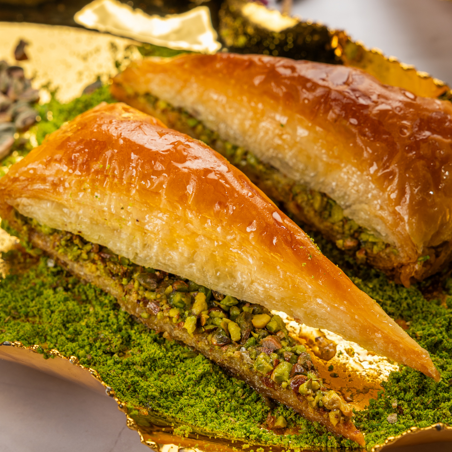 Carrot Slice Baklava with Pistachio