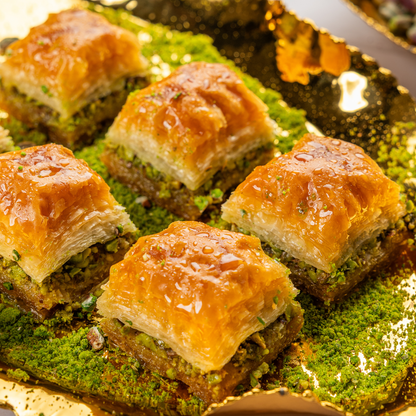Classic Baklava Square with Pistachio – Authentic Turkish Baklava