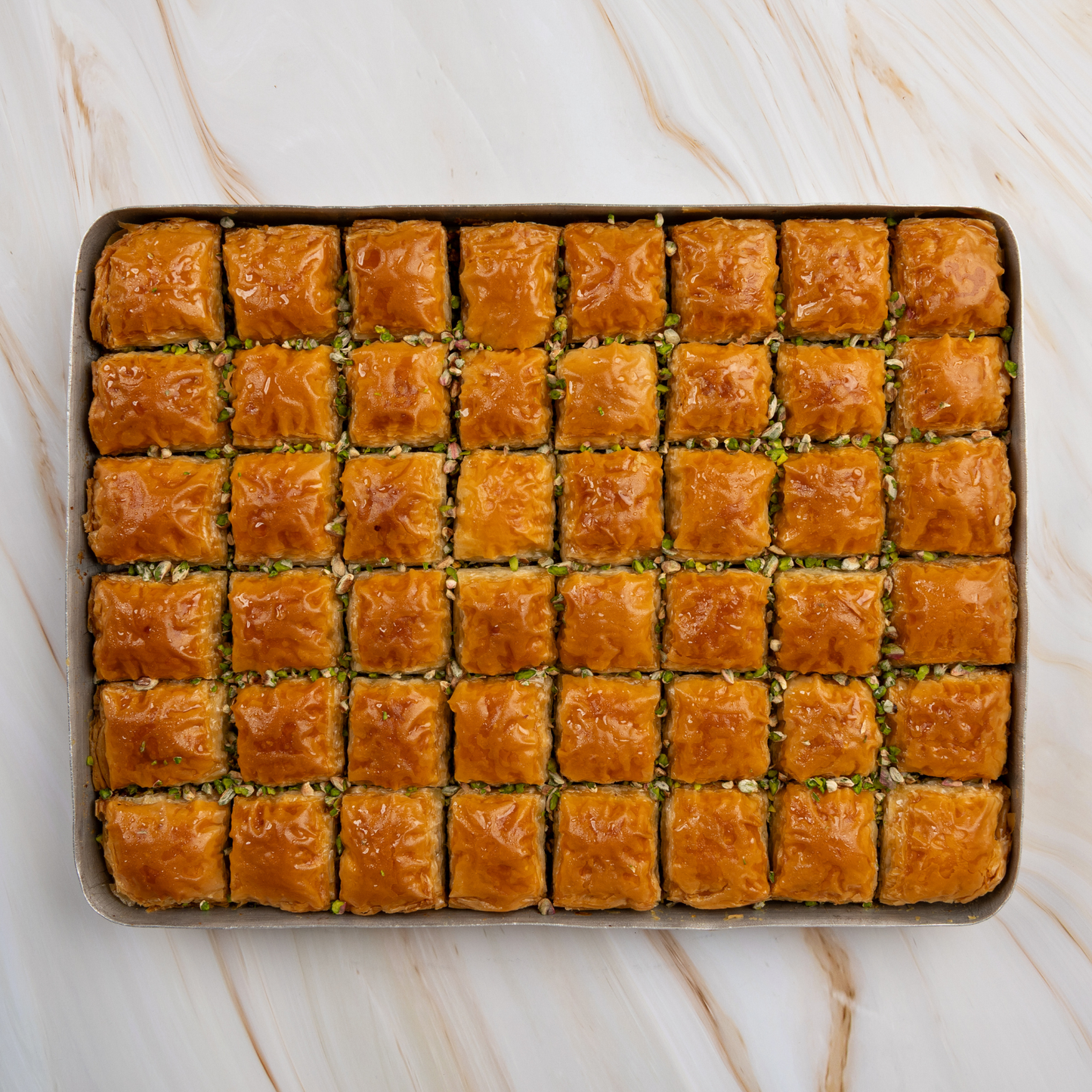 Classic Baklava Square with Pistachio – Authentic Turkish Baklava